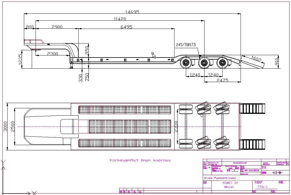 Siimet T716-1 Semirremolques de carga baja