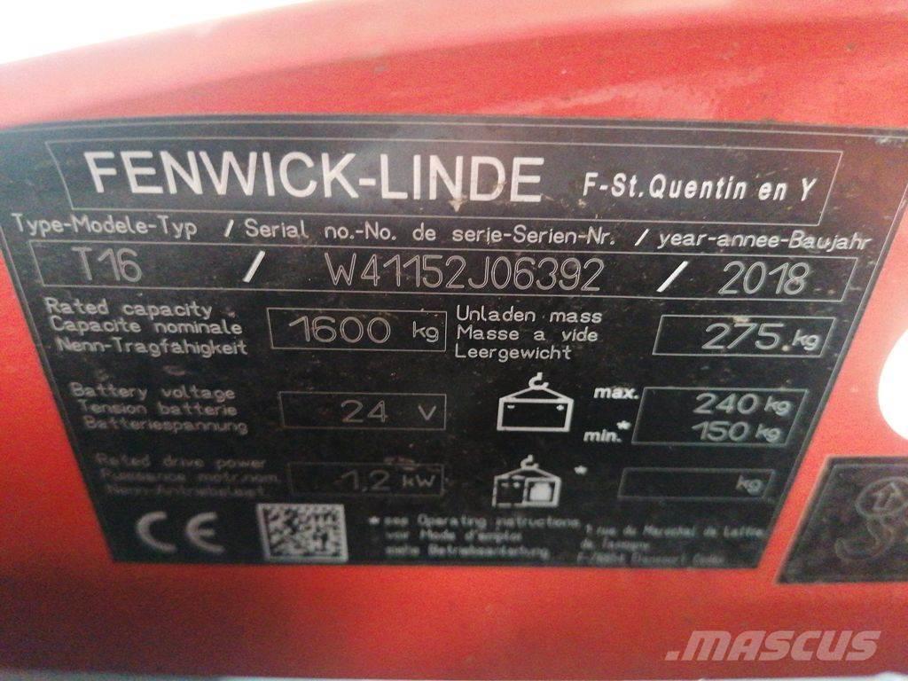 Linde T16 Montacargas de baja elevación