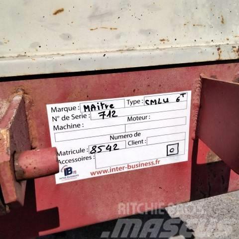 MAITRE CMLU Remolques con caja de volteo