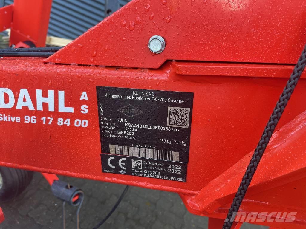 Kuhn GF 5202 Rastrilladoras y rastrilladoras giratorias