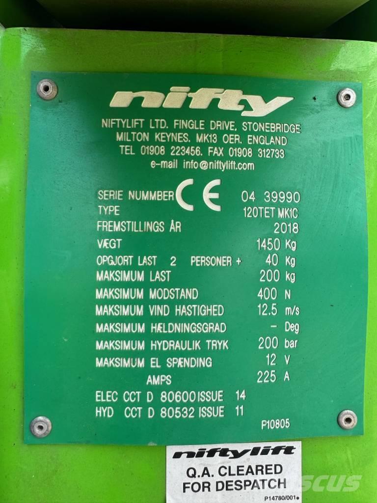 Niftylift 120 T Plataformas remolcables