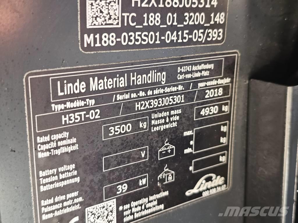 Linde H35T-02 Camiones LPG