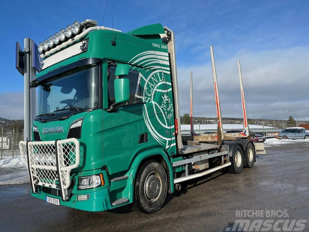 Scania R650 Skogsbil Transportes de madera