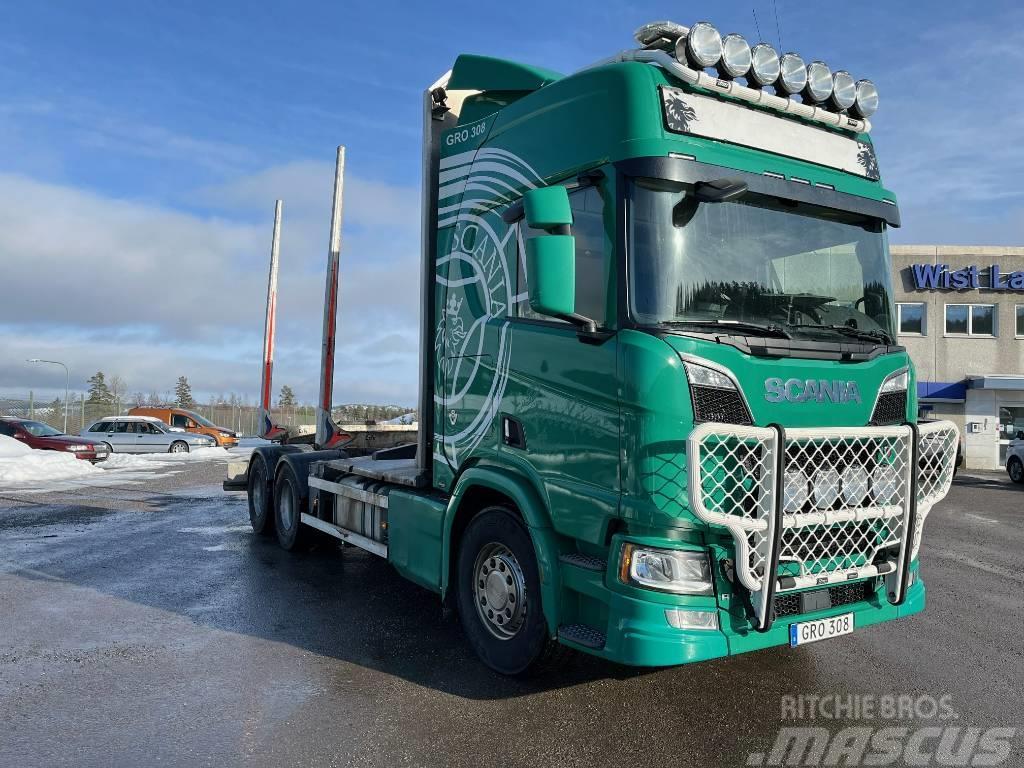 Scania R650 Skogsbil Transportes de madera