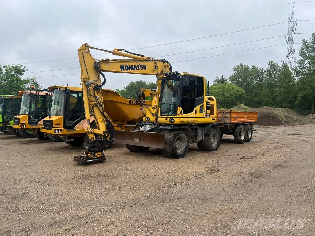 Komatsu PW 148 Excavadoras de ruedas