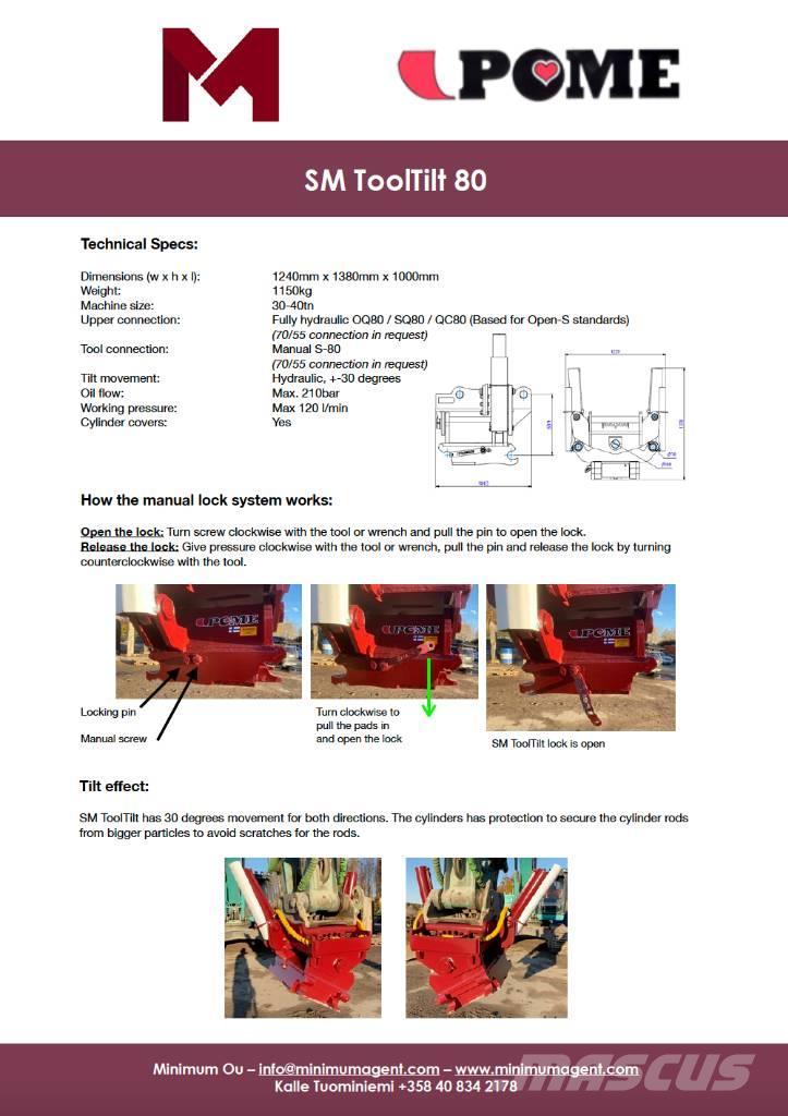 SM Tooltilt  80 Conectores rápidos