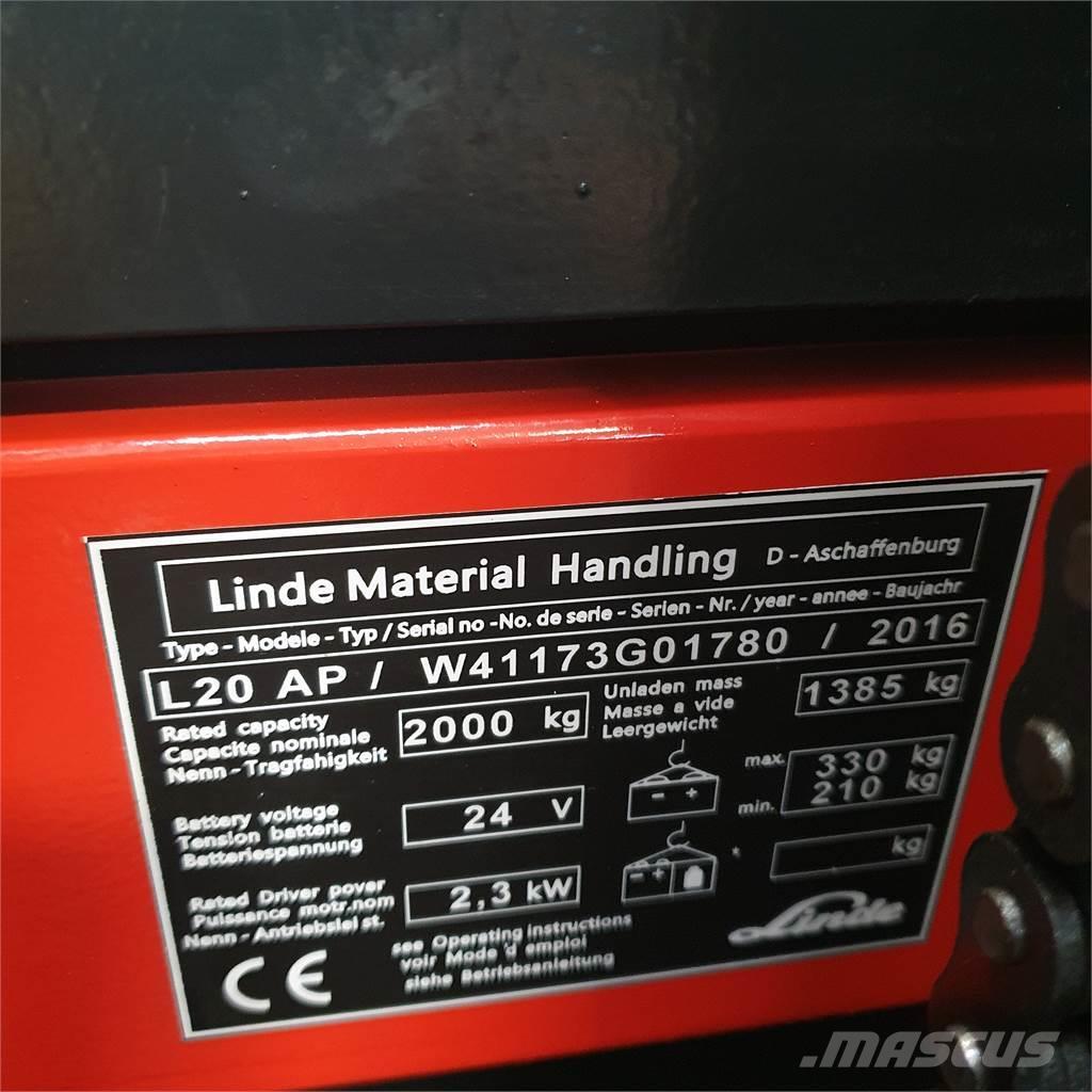 Linde L20APi Montacargas manual