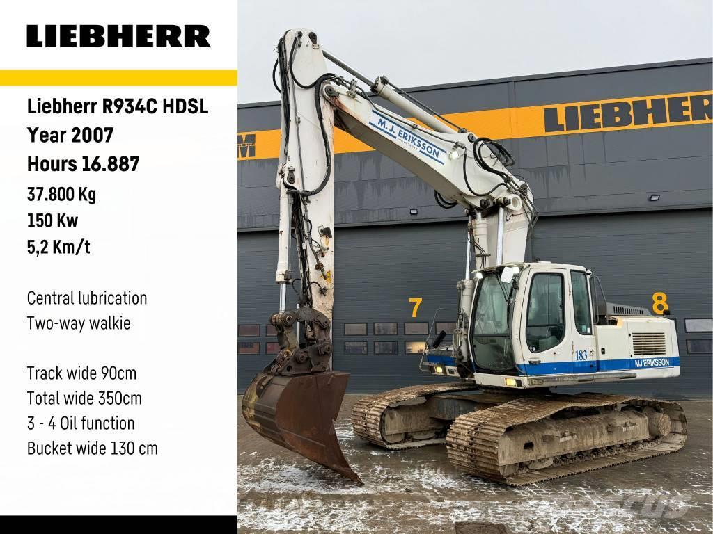 Liebherr R 934 Excavadoras sobre orugas