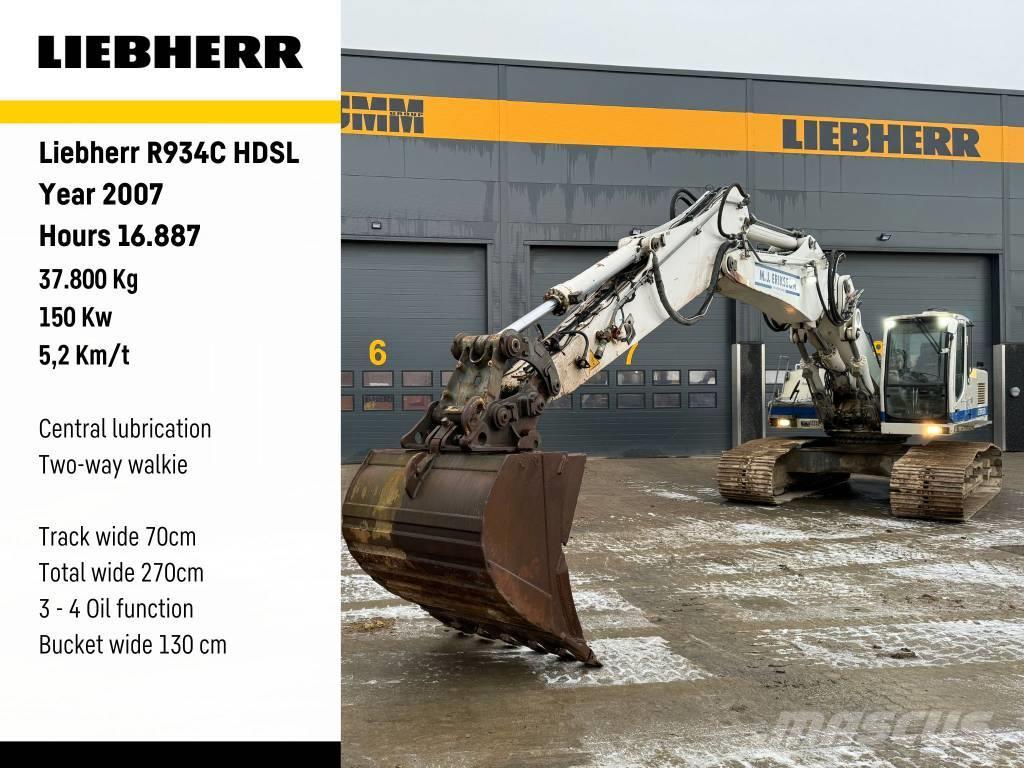 Liebherr R 934 Excavadoras sobre orugas