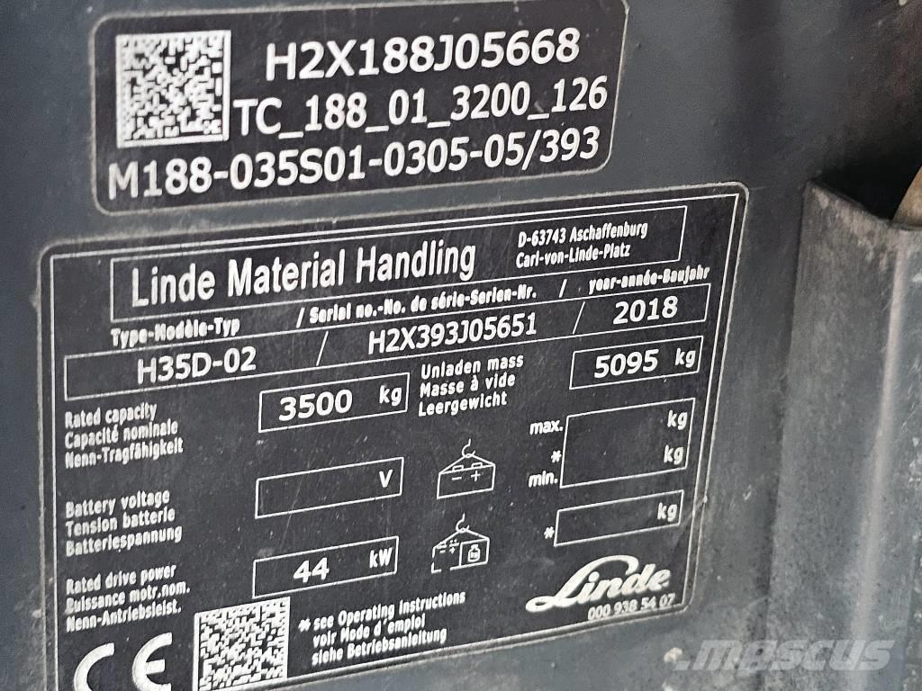 Linde H35D-02 Camiones diesel