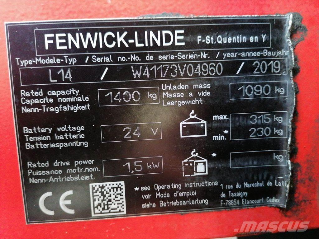 Linde L14 Montacargas manual