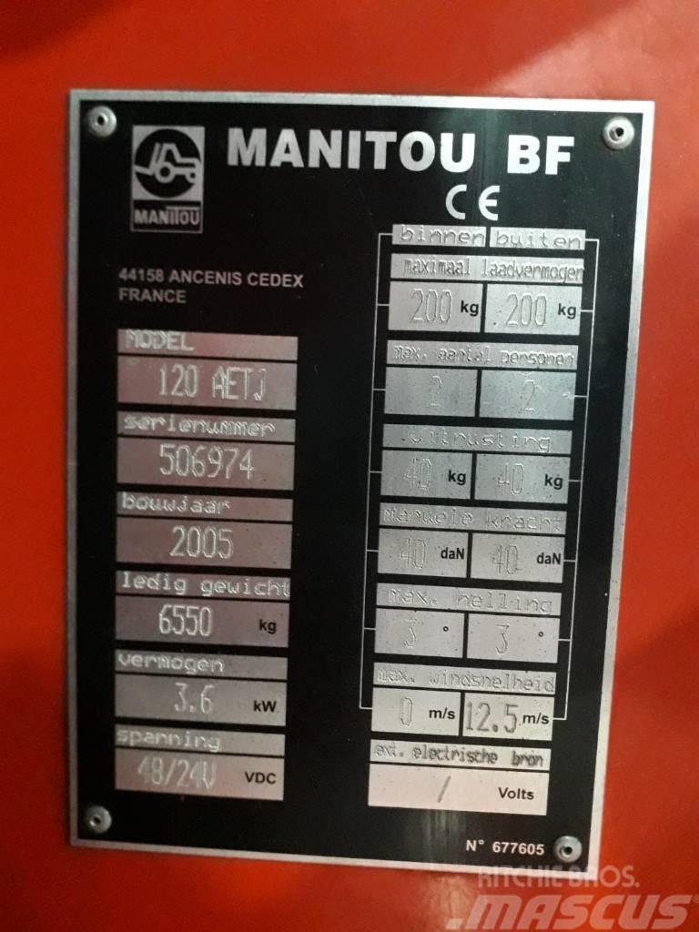 Manitou 120 AETJ Plataformas con brazo de elevación manual