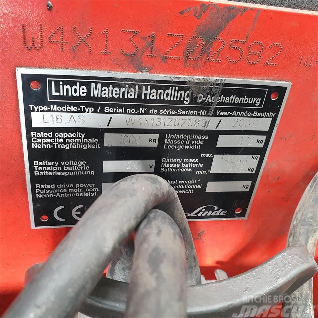 Linde L16AS Montacargas manual