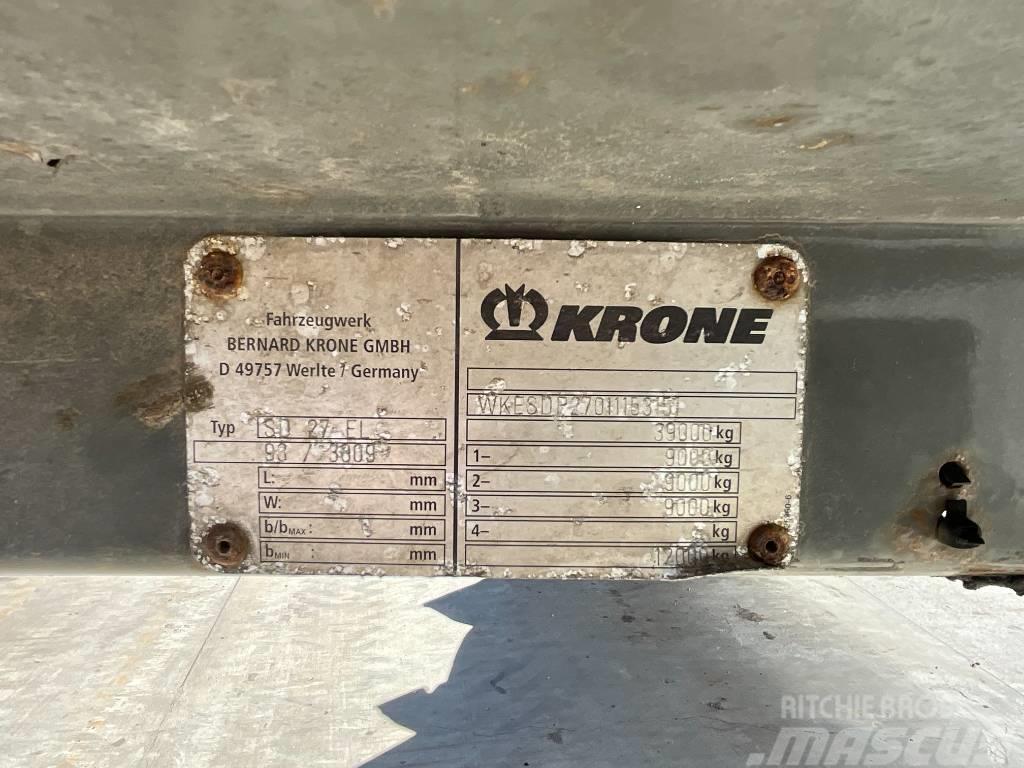 Krone SD27EL Semirremolques de caja de lona