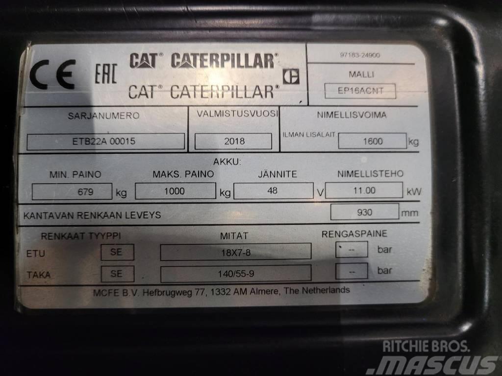 CAT EP16 ACNT Carretillas de horquilla eléctrica