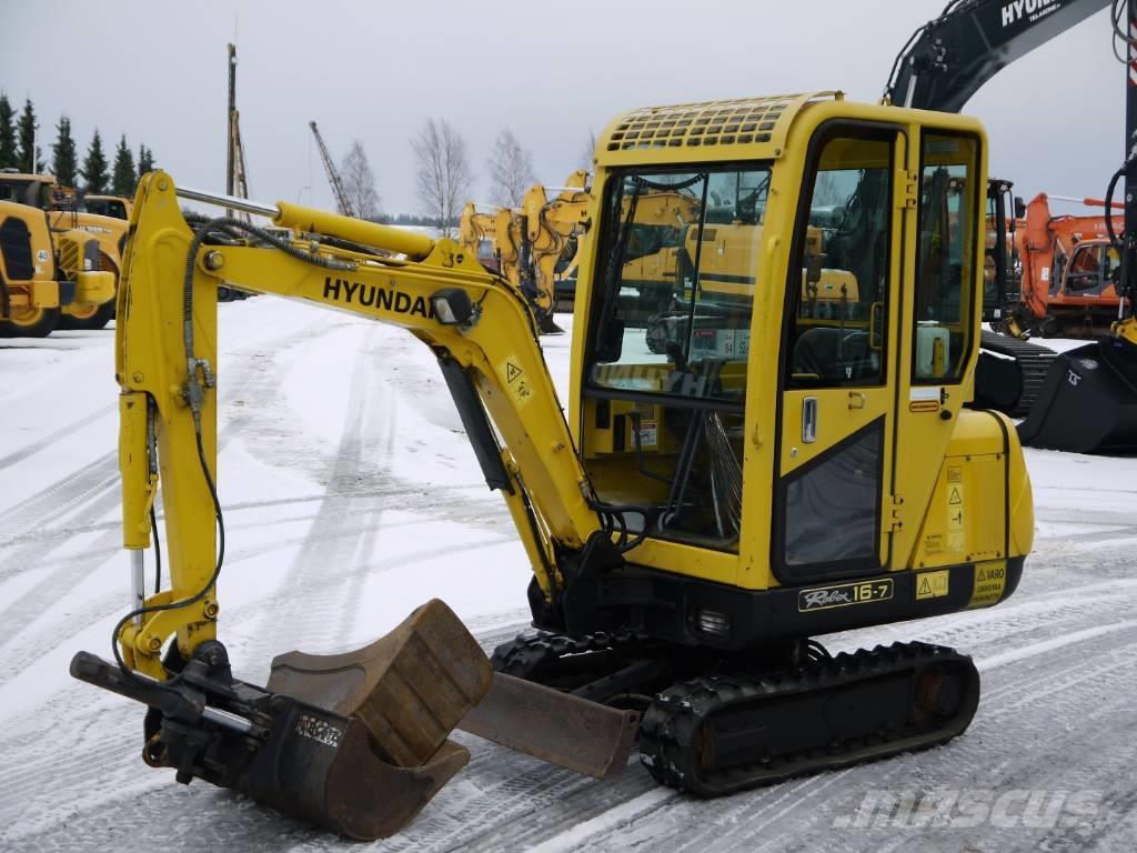 Hyundai R16-7 Miniexcavadoras