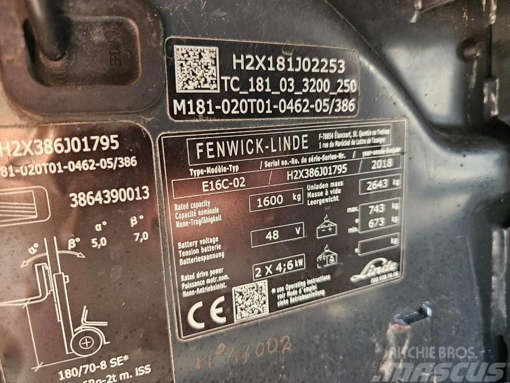 Linde E16C-02 Carretillas de horquilla eléctrica