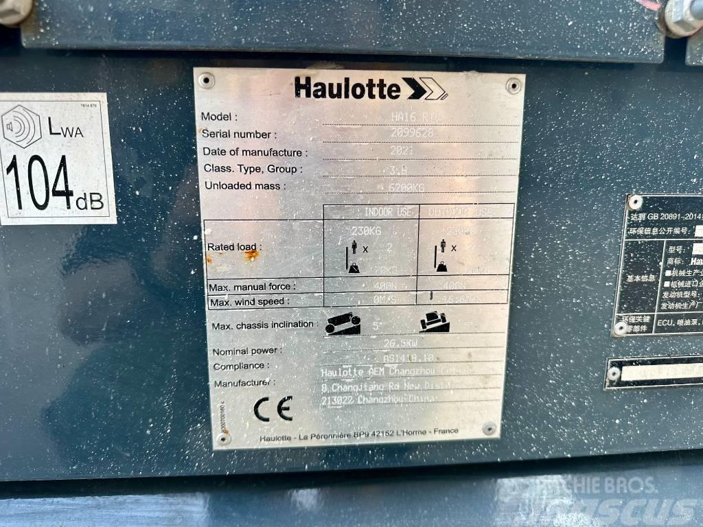 Haulotte HA16RTJ Plataformas con brazo de elevación manual