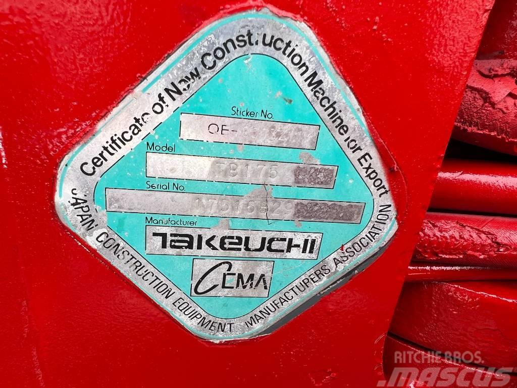 Takeuchi TB175 Excavadoras 7t - 12t