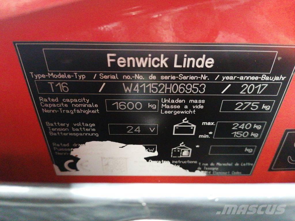 Linde T16 Montacargas de baja elevación