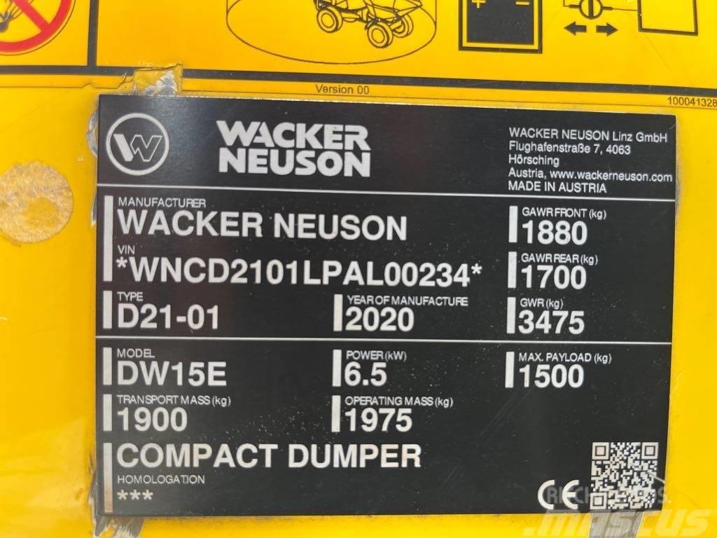 Wacker Neuson DW15e Vehículos compactos de volteo