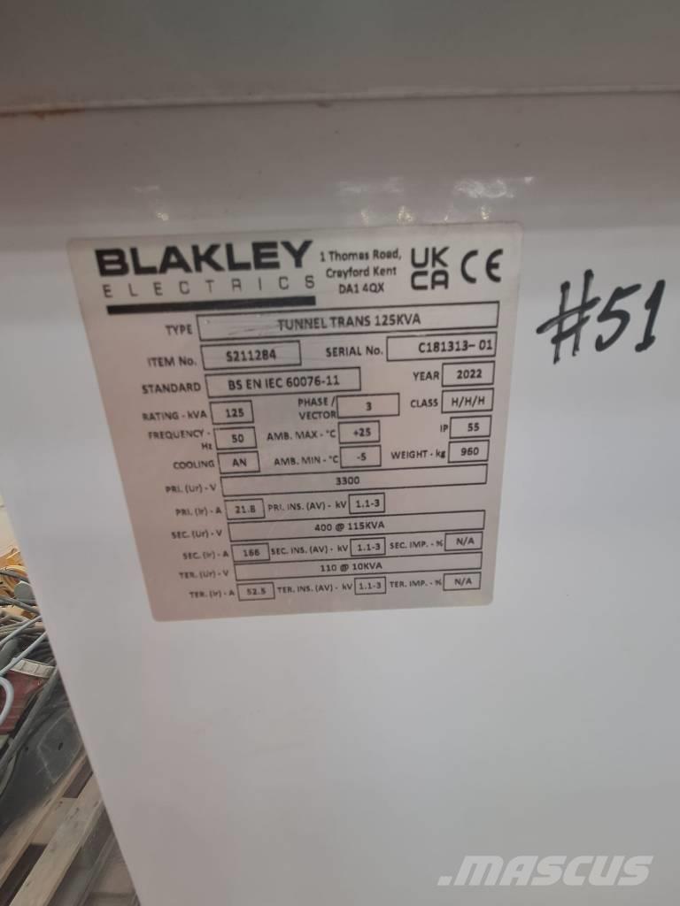  Blackley Electric TransformersType x13 Transfo Otros componentes