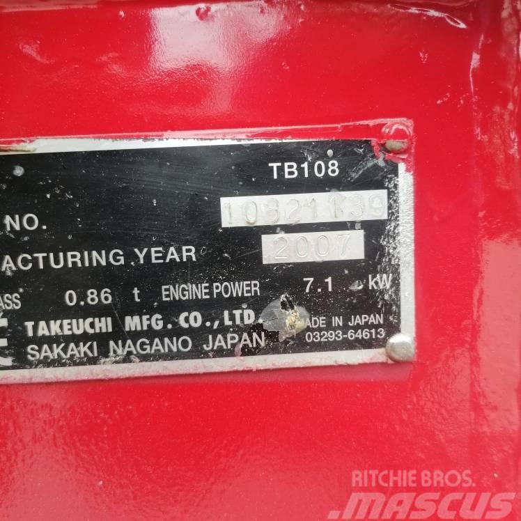 Takeuchi TB108 Miniexcavadoras