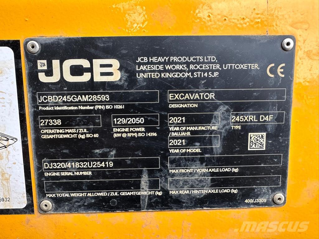 JCB 245XRL D Excavadoras sobre orugas