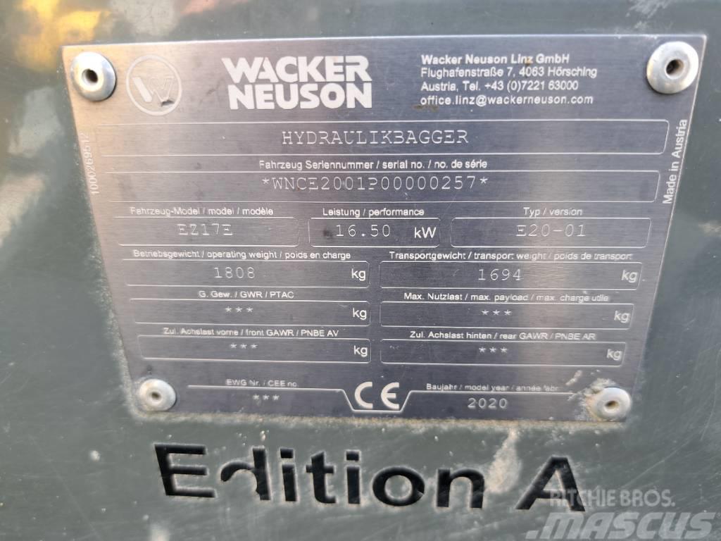 Wacker Neuson EZ17e Excavadoras sobre orugas