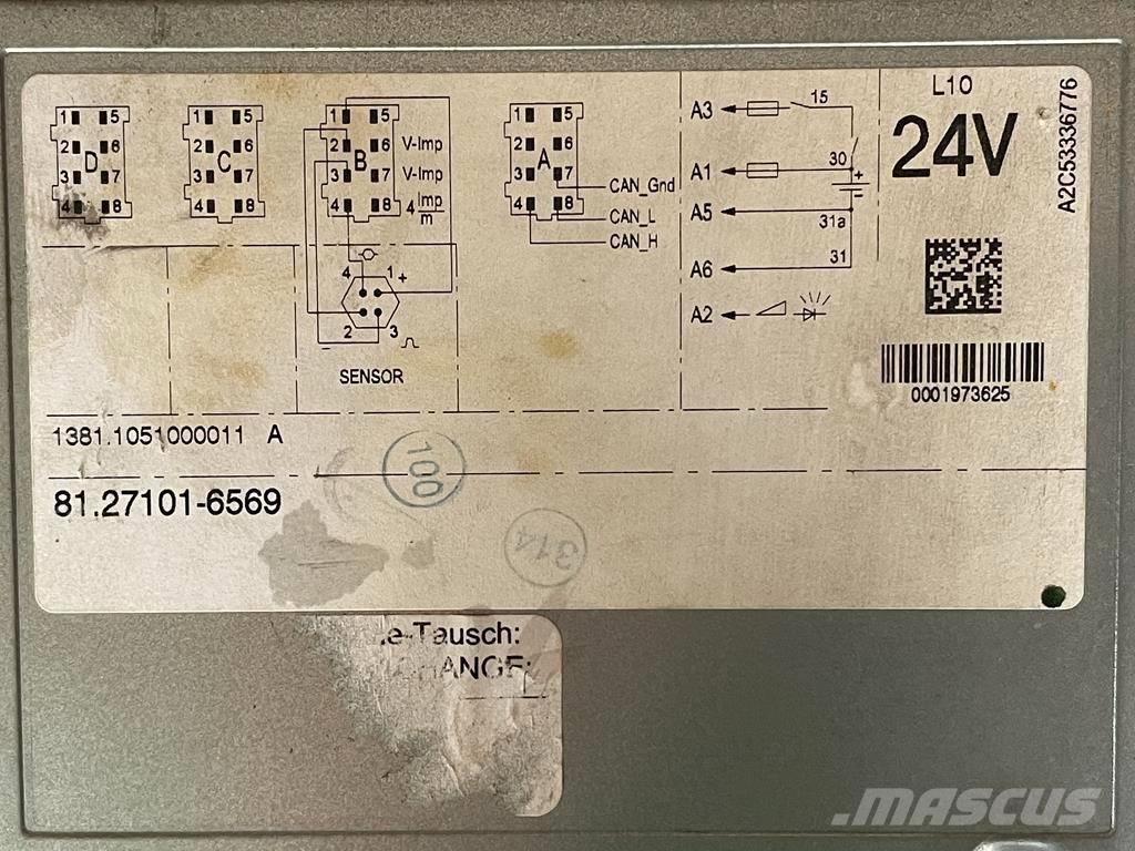 MAN ΨΗΦΙΑΚΟΣ ΤΑΧΟΓΡΑΦΟΣ Componentes electrónicos