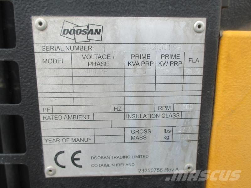 Doosan G 20 Generadores diésel