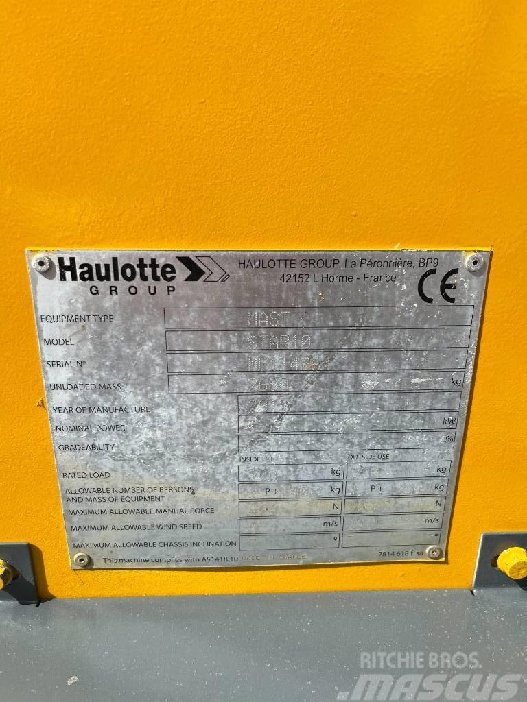 Haulotte Star-10AC Plataformas con brazo de elevación telescópico