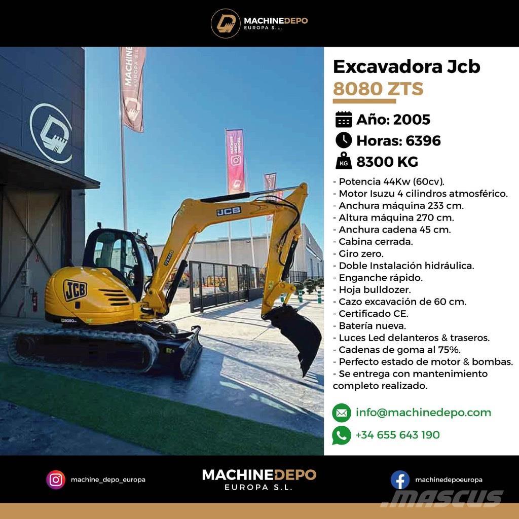 JCB 8080 ZTS Excavadoras 7t - 12t