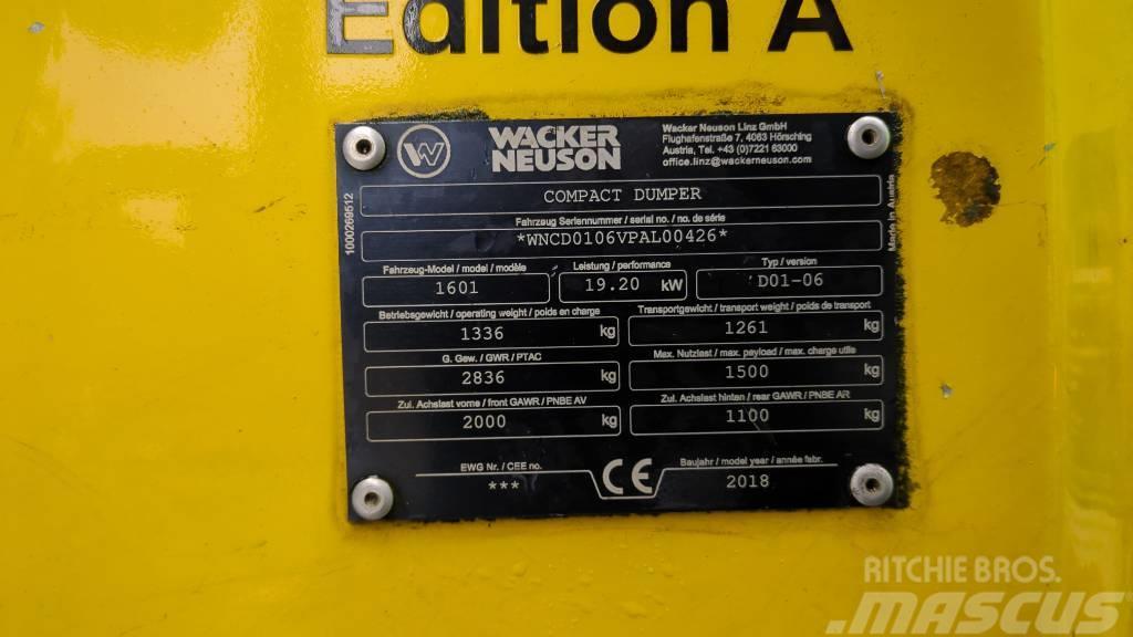 Wacker Neuson 1601 Vehículos compactos de volteo