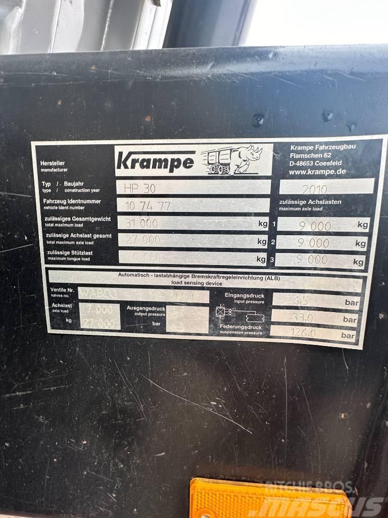 Krampe HP 30 Remolques con caja de volteo