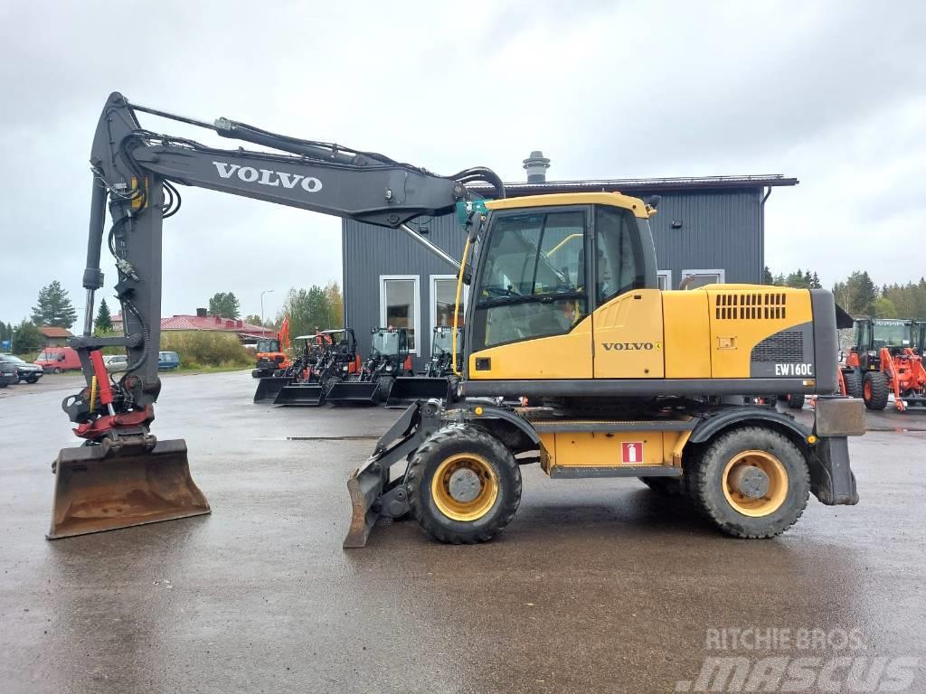 Volvo EW160C PYÖRITTÄJÄLLÄ Excavadoras de ruedas