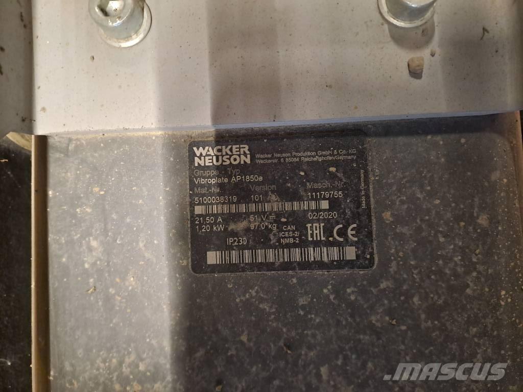 Wacker Neuson AP1850e Placas compactadoras