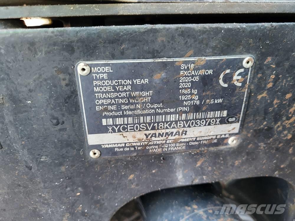 Yanmar SV 18 Miniexcavadoras