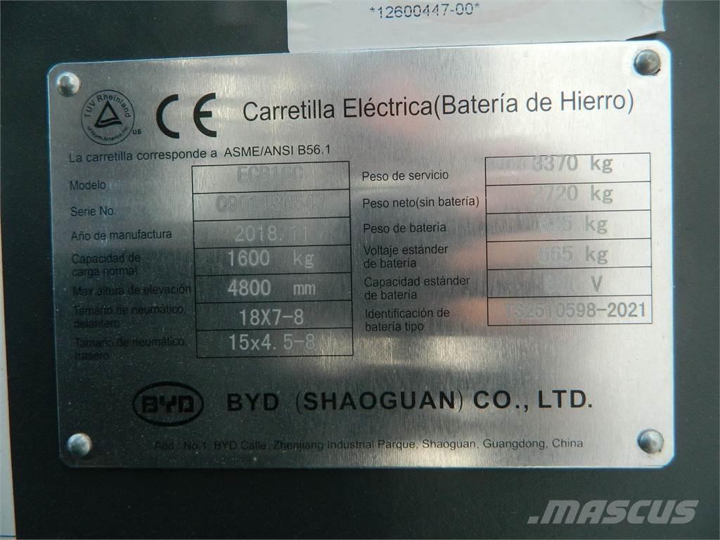  ECB16C Carretillas de horquilla eléctrica