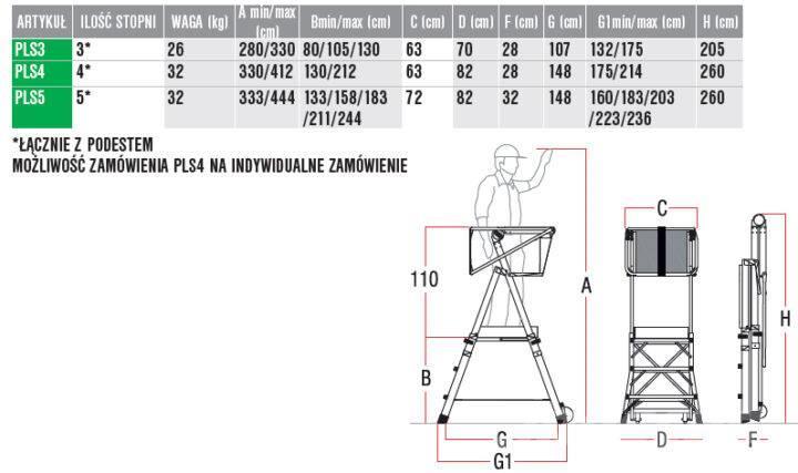 Faraone Faraone PLS3 Ladders and platforms