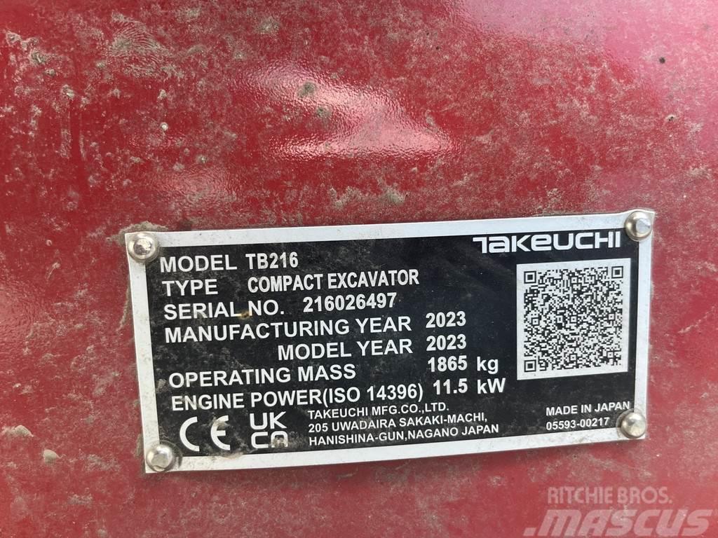 Takeuchi TB216 Miniexcavadoras