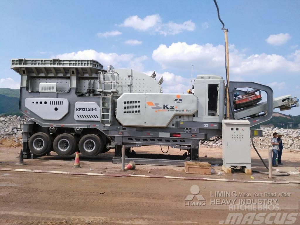 Liming Y3S23G93E46Y55B Portable Mobile Jaw&Cone Crusher Trituradoras móviles