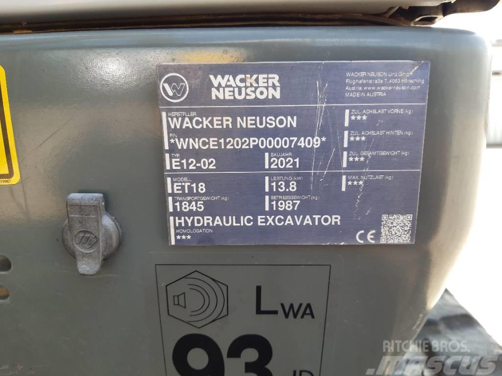 Wacker Neuson ET18 Excavadoras sobre orugas