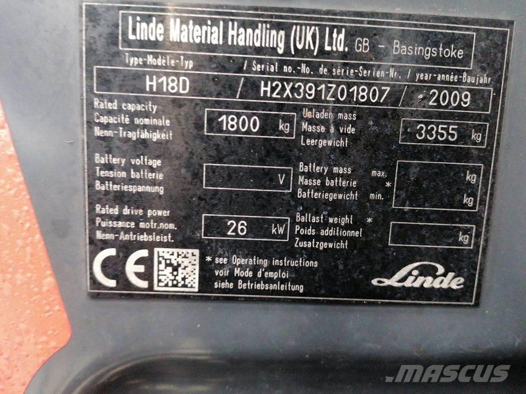 Linde H18D Camiones diesel