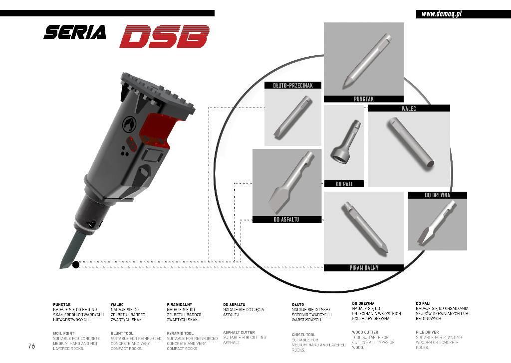  DEMOQ DSB200 Martillos hidráulicos