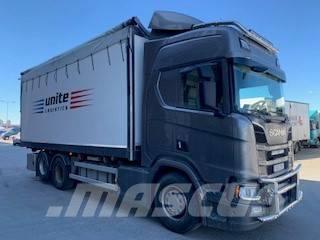 Scania R580 Flisbil Camiones de volteo para virutas de madera