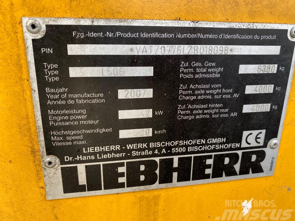 Liebherr 506 Stereo Cargadoras sobre ruedas