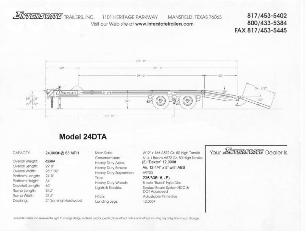 Interstate 24DTA Remolques para transporte de vehículos