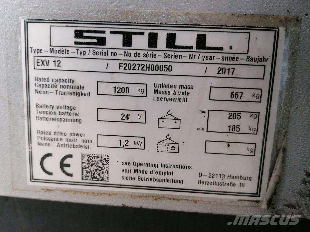 Still EXV12 Montacargas manual