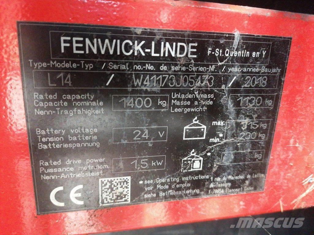 Linde L14 Montacargas manual